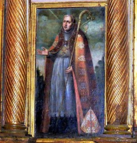 San-Genadio-ObispoEn la Iglesia Parroquial de Ayoó, una pintura de San Genadio